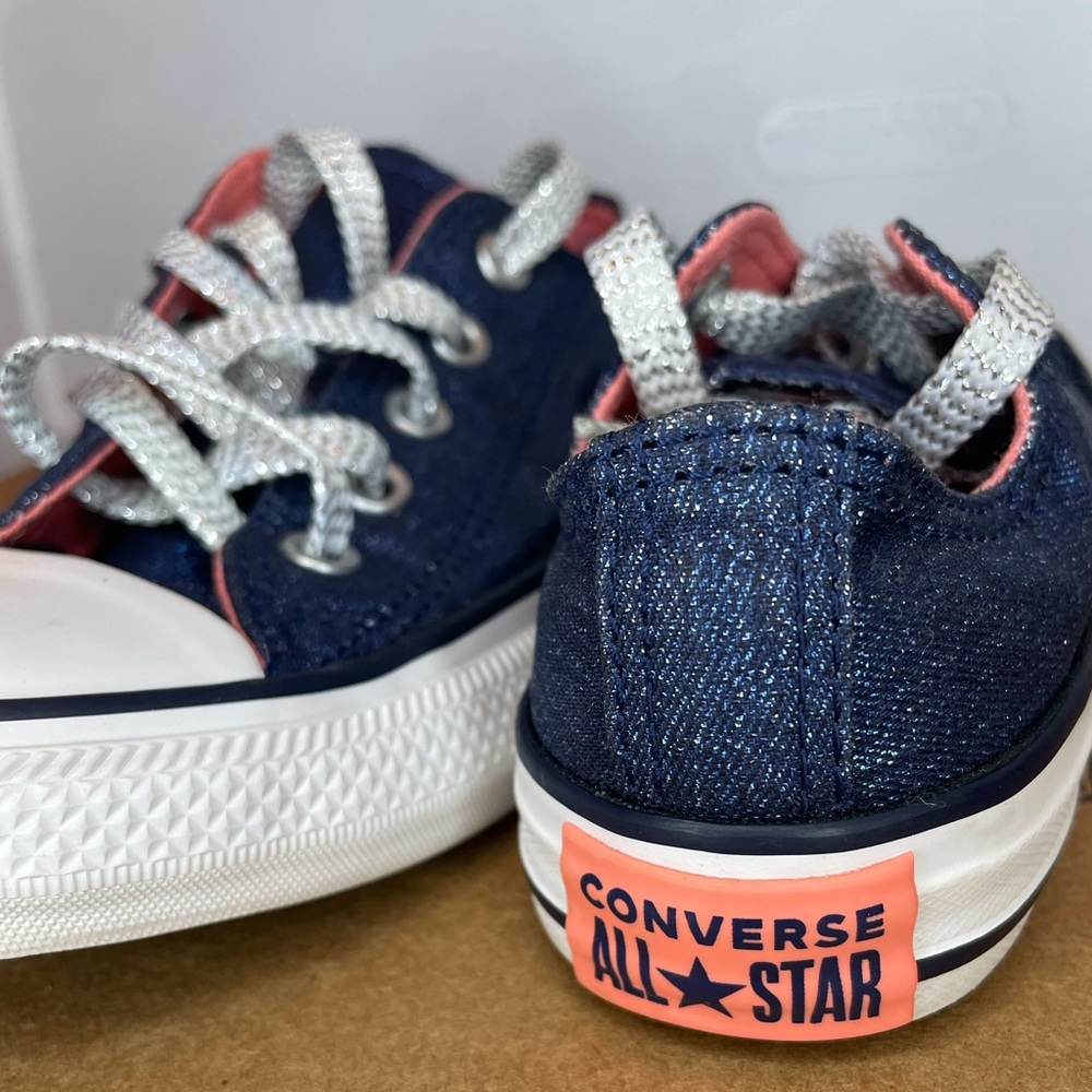 Converse Chuck Taylor All Star blue glitter sneakers